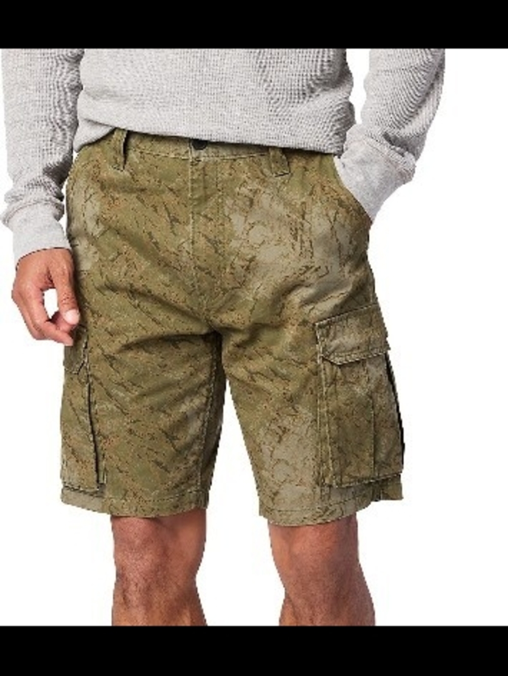 Men's Camouflage Cargo Shorts with Side Pockets